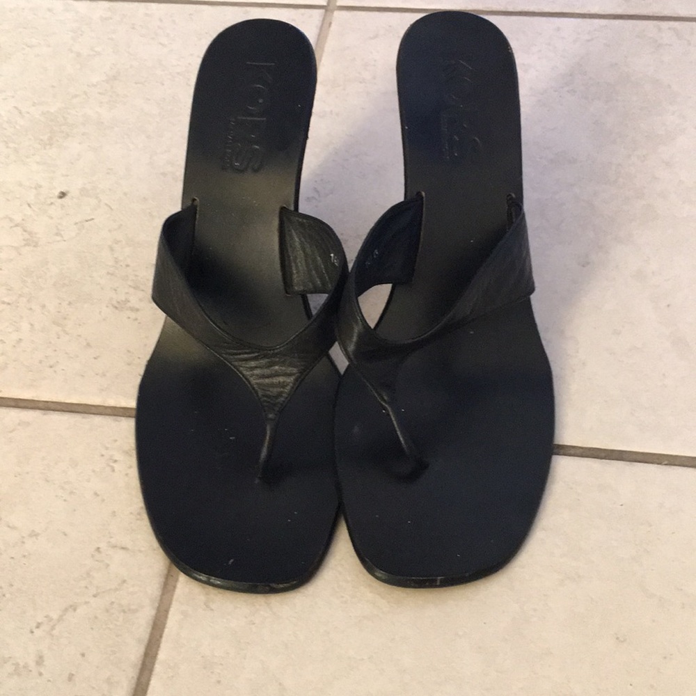 Michael Kors Wedge Thongs. Size 10M.